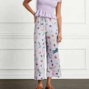 Hill House The Skylar Pant In Sea Creatures Print Size M